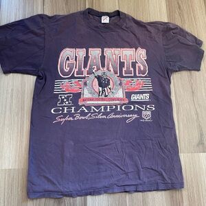 VINTAGE NY GIANTS TEE - Size XL, fits L/XL